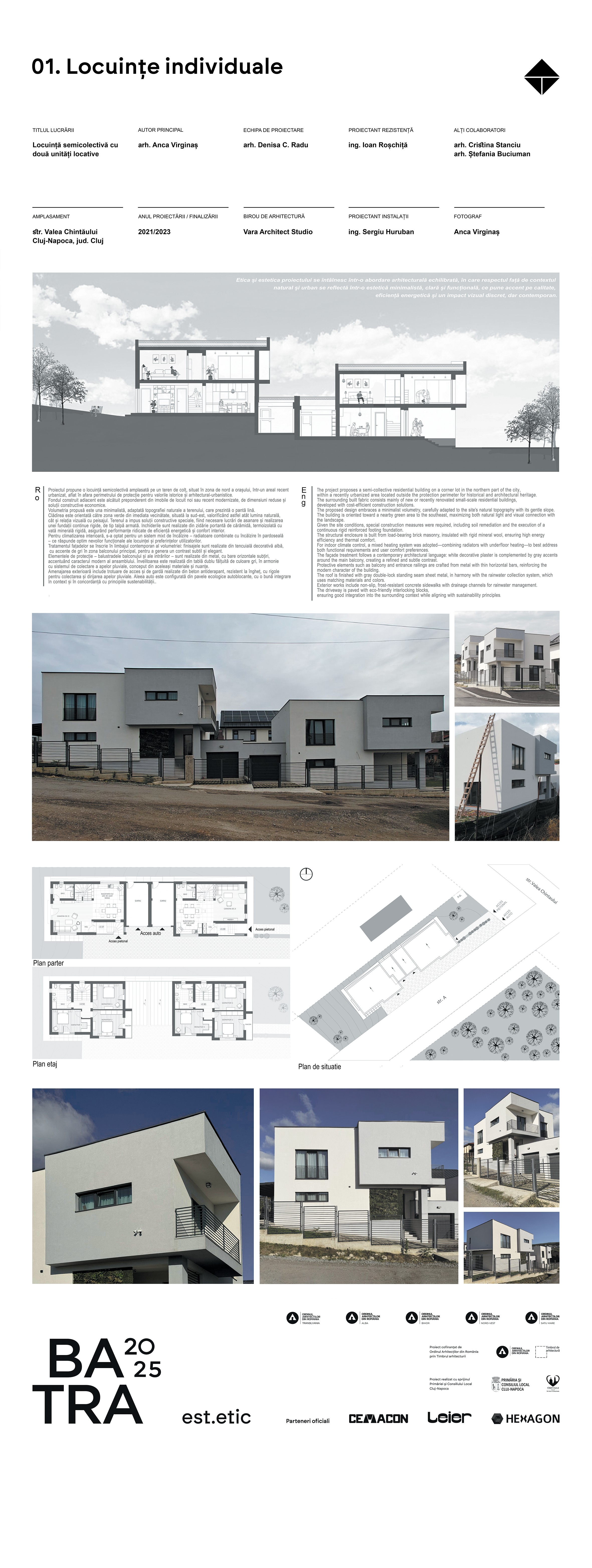 01 16 LOCUINTA SEMICOLECTIVA CU DOUA UNITATI LOCATIVE