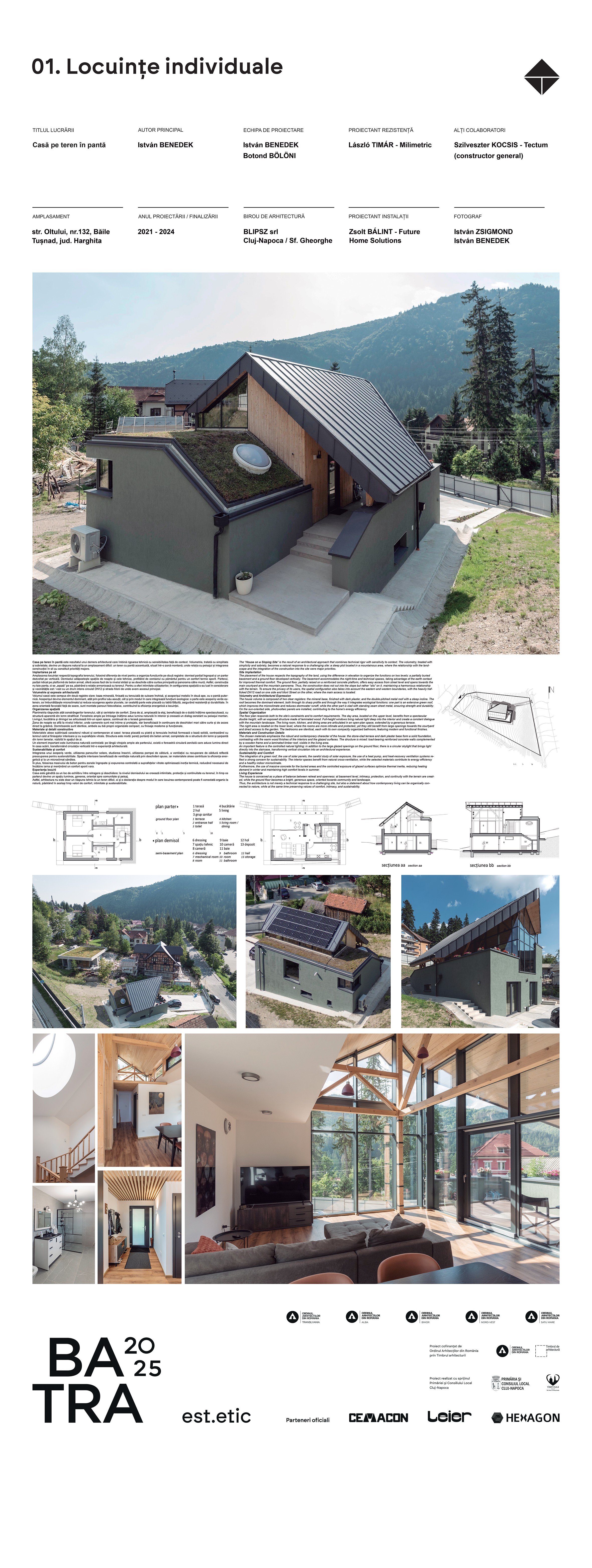 01 22 Casă pe teren în pantă